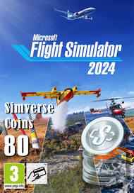 Kredit digjital Microsoft Flight Simulator 2024, 80 Simverse Coins, PC dhe Xbox Series X S