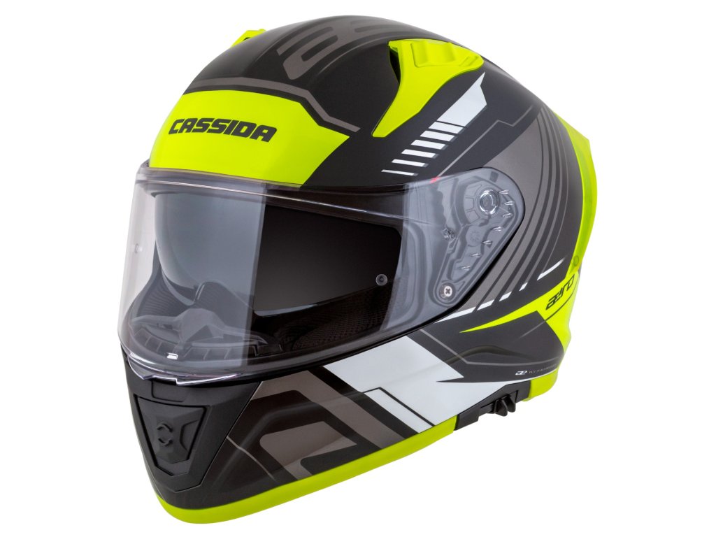 Helmetë moto Cassida Aero Drome, full face, polikarbonat, e zezë
