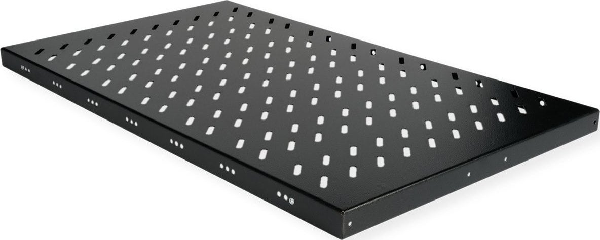 Raft për kabinet ROLINE Shelf 1U, 48.26cm, 50kg, i zi