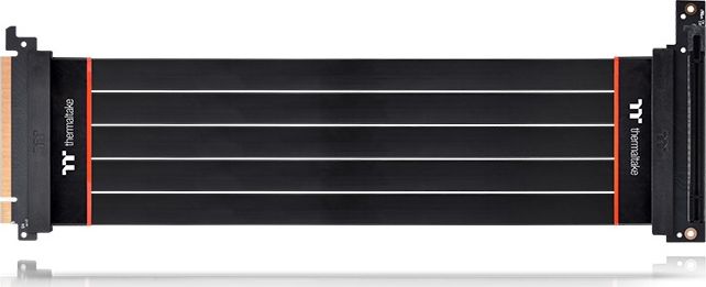 Kabllo riser Thermaltake TT Premium PCI-E 4.0, 300mm, konektor 90°, e zezë