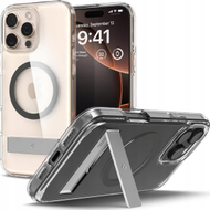 Mbulesë telefoni Spigen Ultra Hybrid S MagSafe, për iPhone 16 Pro, me mbajtëse, grafit