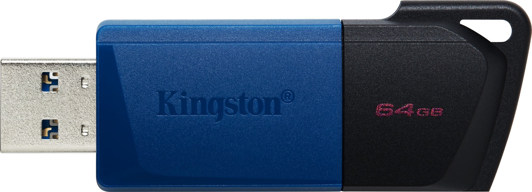 USB Kingston DataTraveler Exodia M, 64GB, USB 3.2, e zezë blu