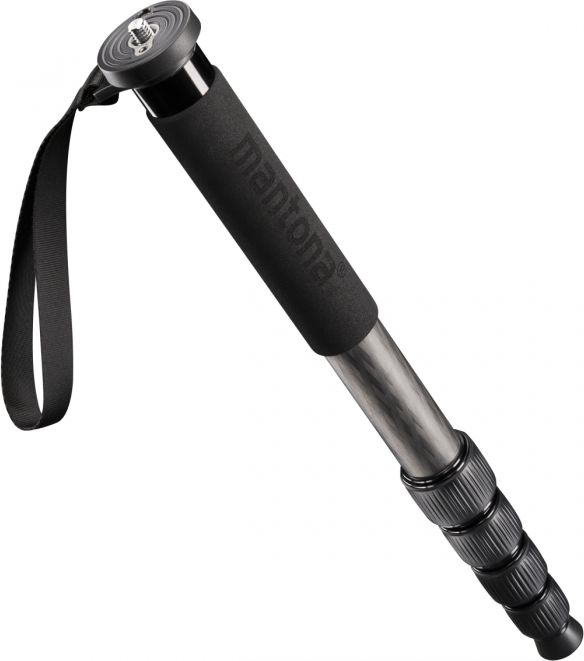 Monopod Mantona Pro One, fibër karboni, 44 165cm, i zi