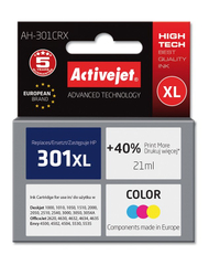 Ngjyrë për printer Activejet AH-301CRX (zëvendësim për HP 301XL CH564EE), 21 ml, e kaltër / vjollcë /  e verdhë