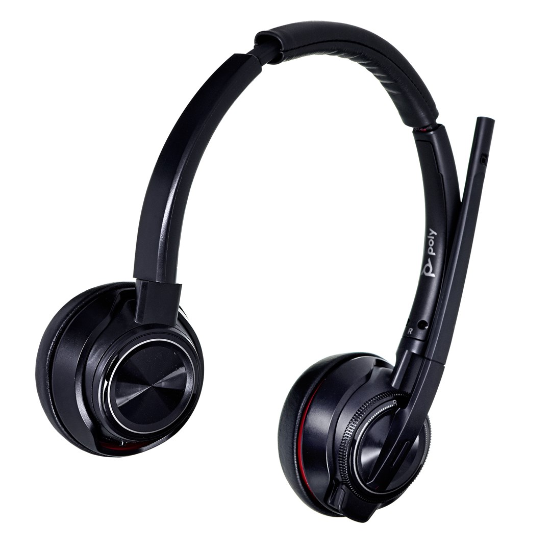 Kufje Poly 8220 UC, Wireless, të zeza