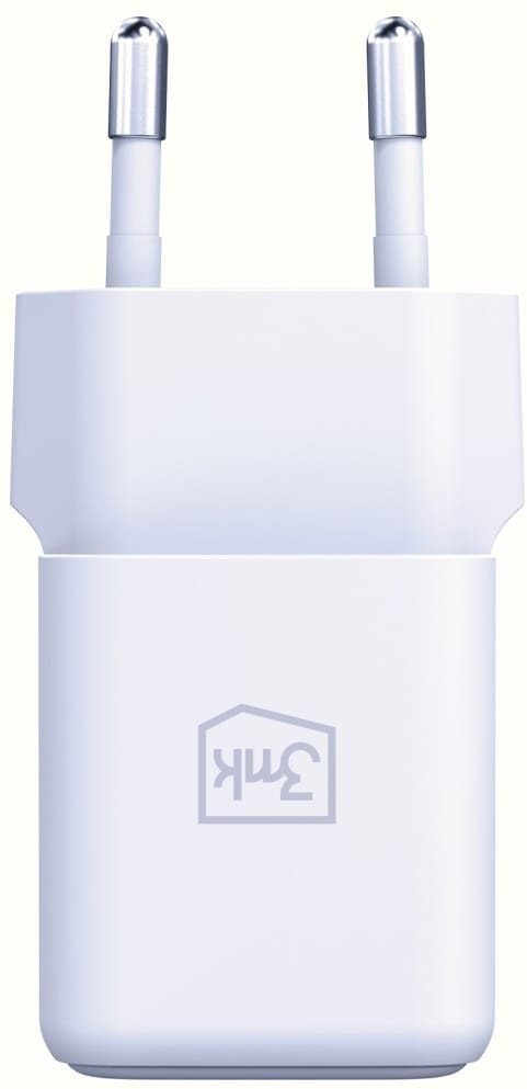 Karikues muri 3MK Hyper GaN Charger 20W, USB A USB C, i bardhë