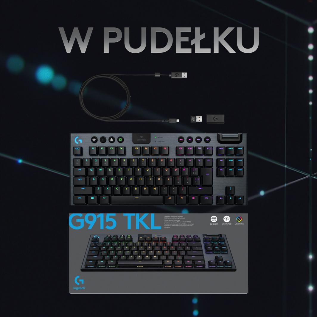 Tastierë Logitech G915 TKL, e zezë
