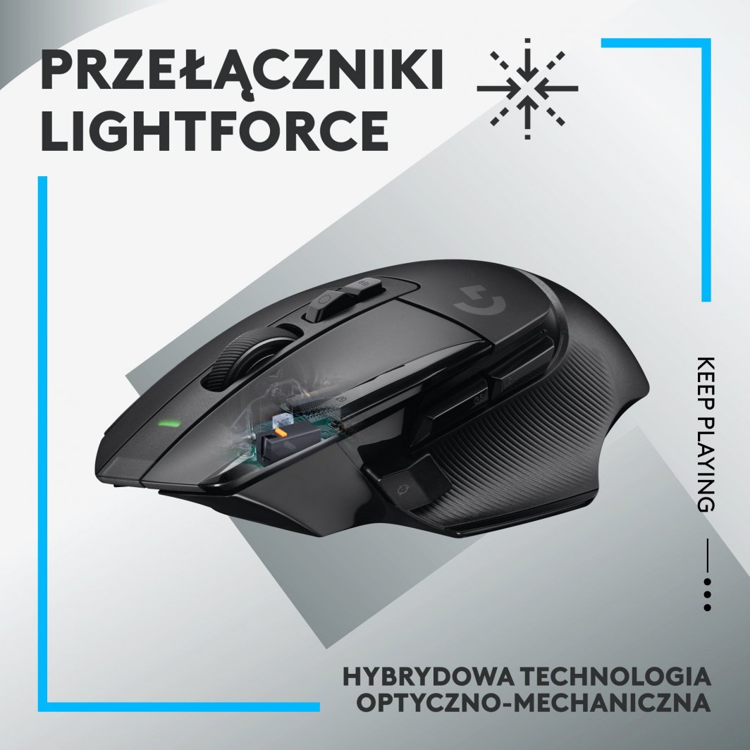 Maus optik Logitech G502 X LIGHTSPEED, 25600 DPI, i zi