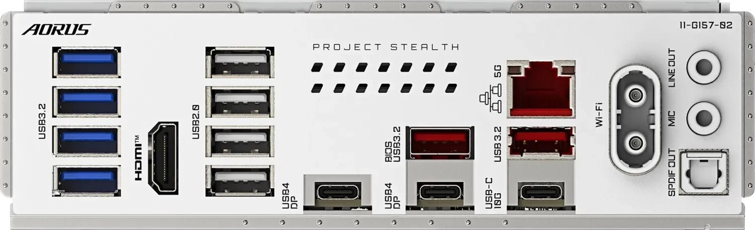 Pllakë amë Gigabyte X870 Aorus Stealth Ice, DDR5, PCIe 5.0, e bardhë