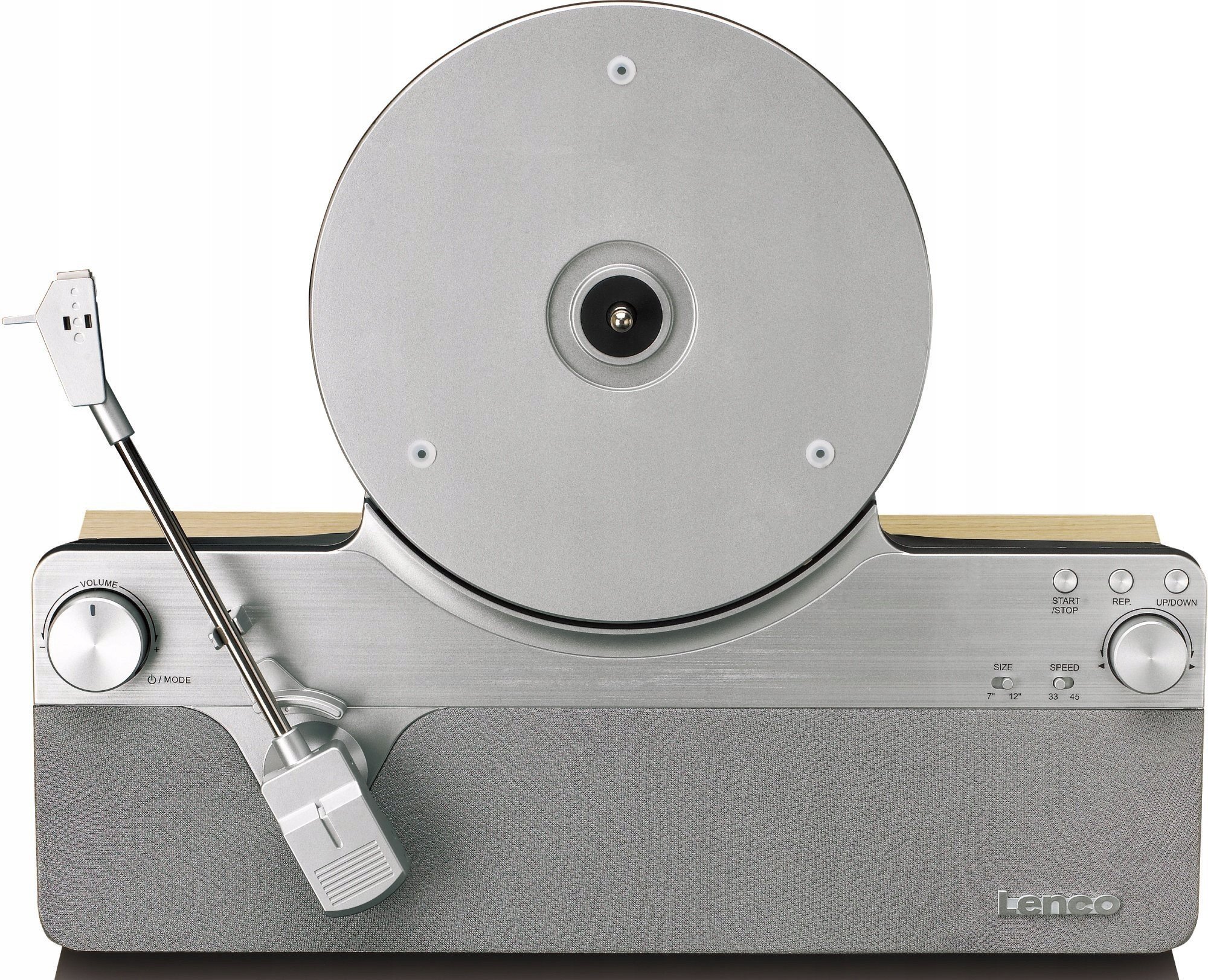 Gramafon Lenco LS Series Lsa 071, riprodhim vinyl, argjend dhe dru