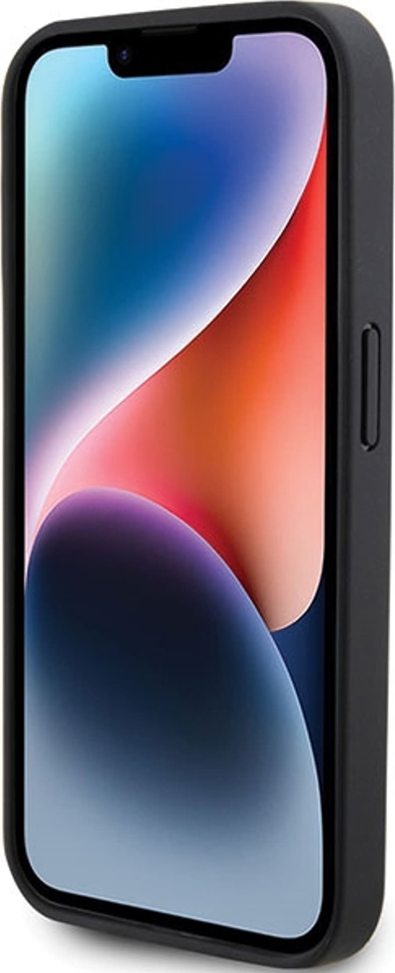 Mbulesë telefoni Ferrari Twist Metal Logo për iPhone 15 Pro 6.1", plastike, e zezë