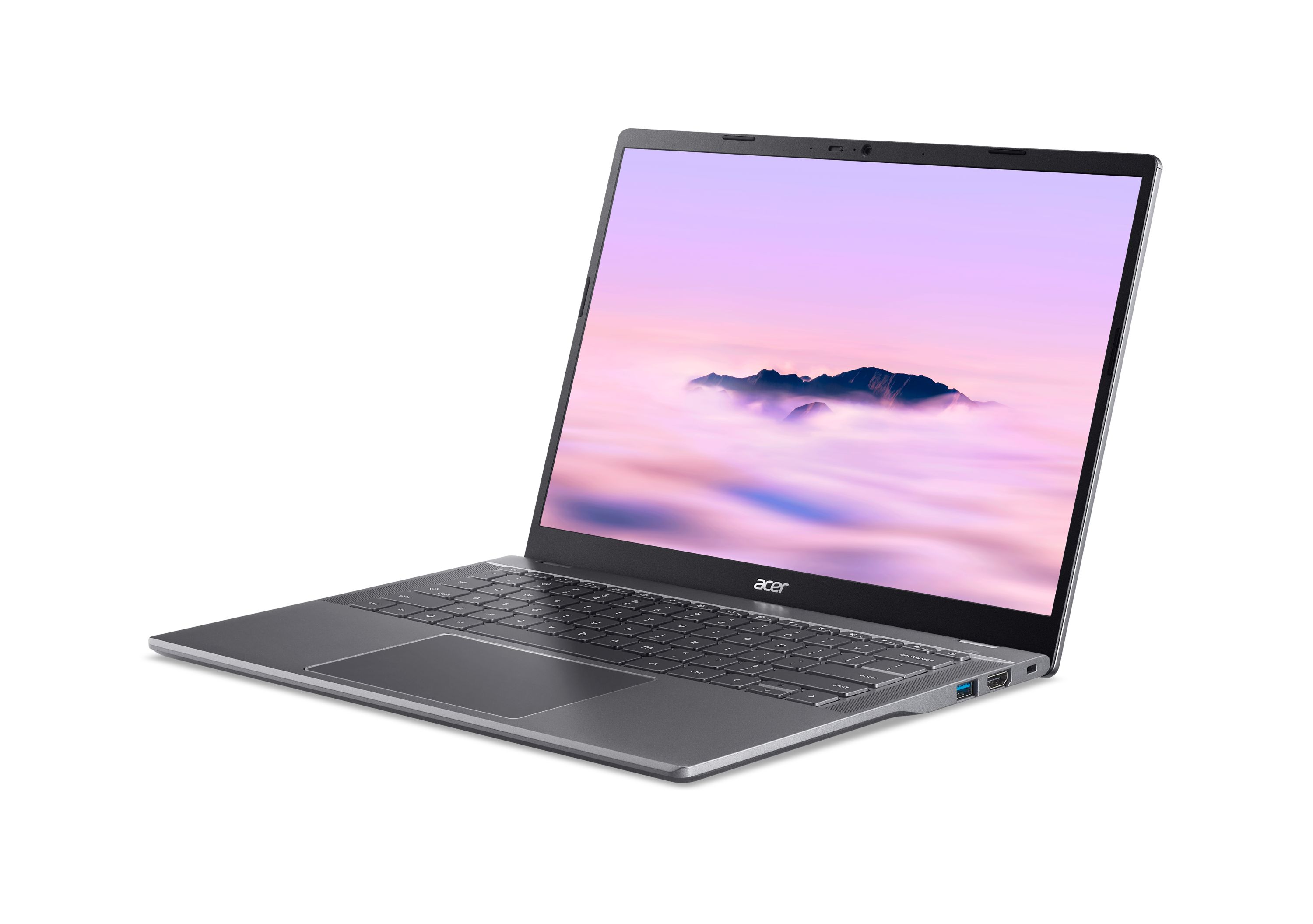 Laptop Acer Chromebook Plus 514 CB514 5HT 503H, 14" WUXGA prekje, 16GB RAM 256GB SSD, gri