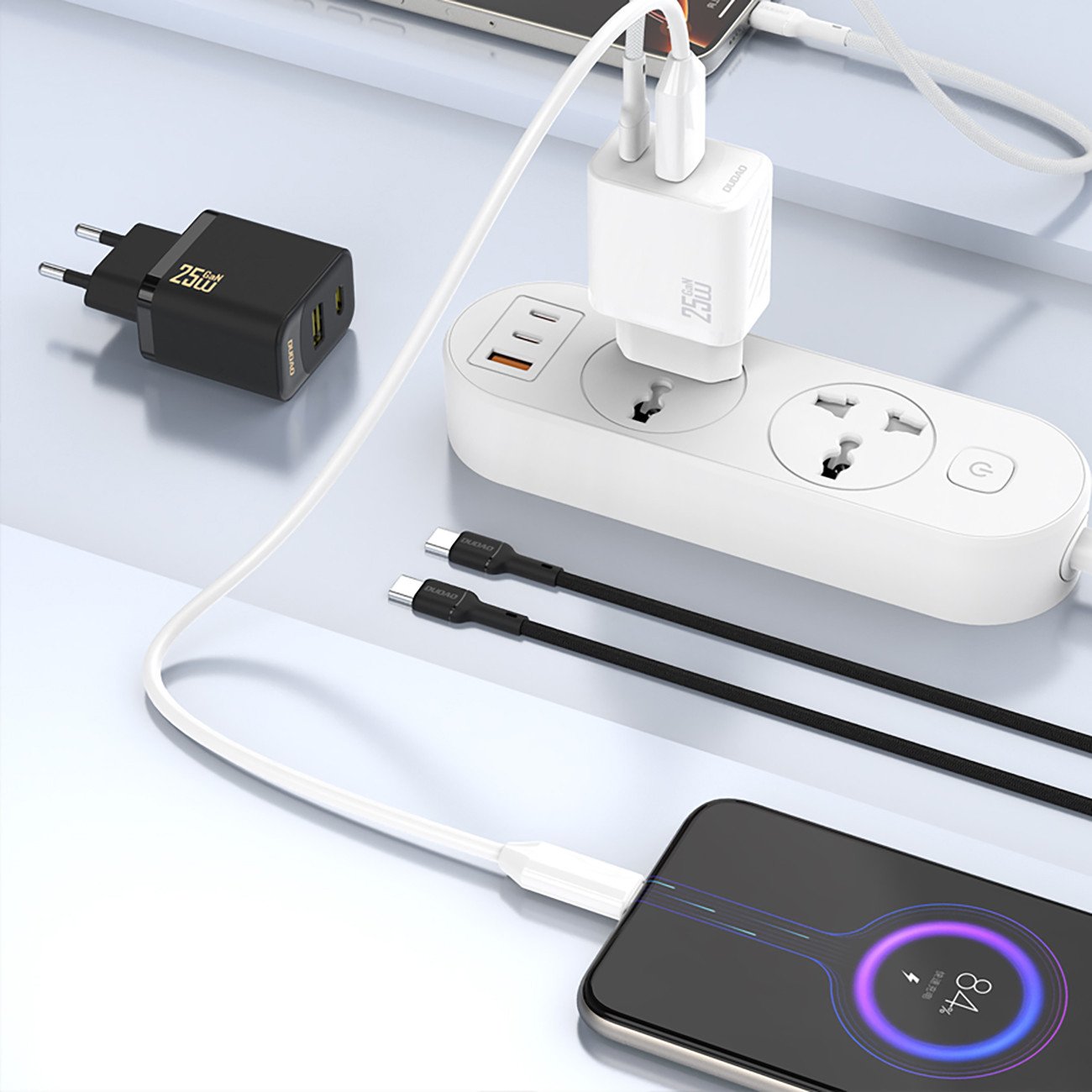 Ngarkues USB C Dudao A27EU, 25W GaN, Power Delivery, i zi