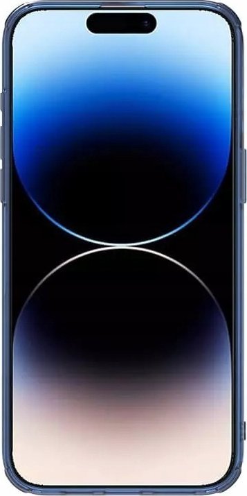 Maskë telefoni Nillkin Nature Pro për iPhone 15 Pro, transparente, anë blu