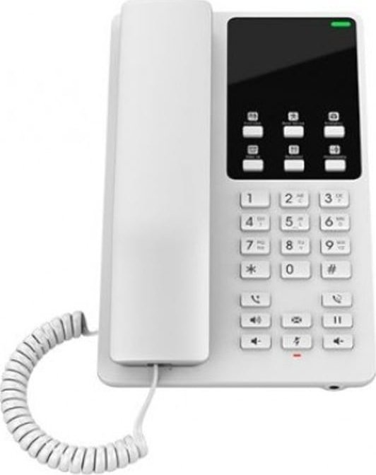 Telefoni fiks Grandstream GHP620W, WiFi 2.4/5GHz, 2 linja SIP, i bardhë