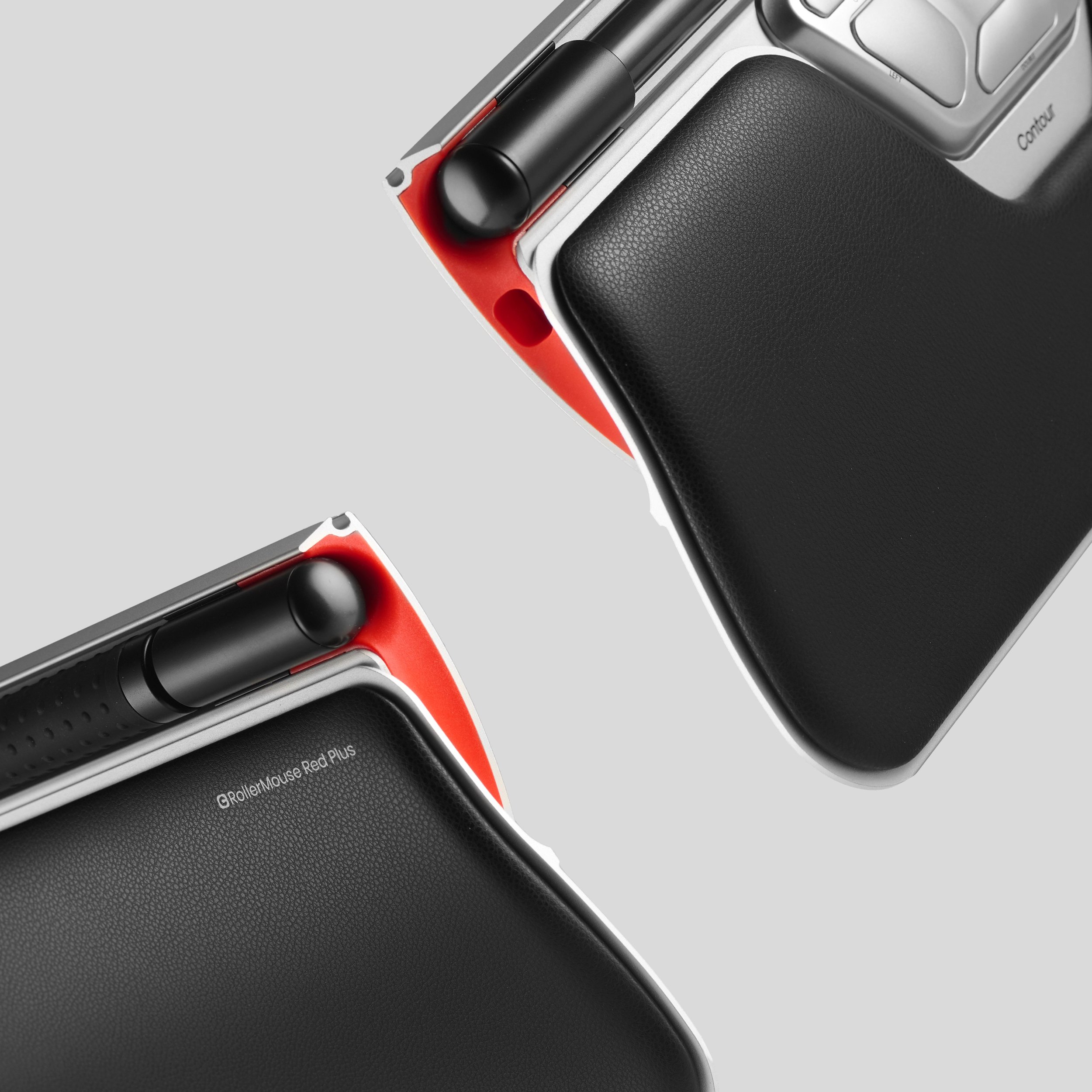 Maus ergonomik Contour RollerMouse Red Plus, 7 taste, me kabëll, argjendtë