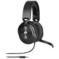 Headset gaming Corsair HS55 Stereo, 3.5mm, 50mm driver, karbon