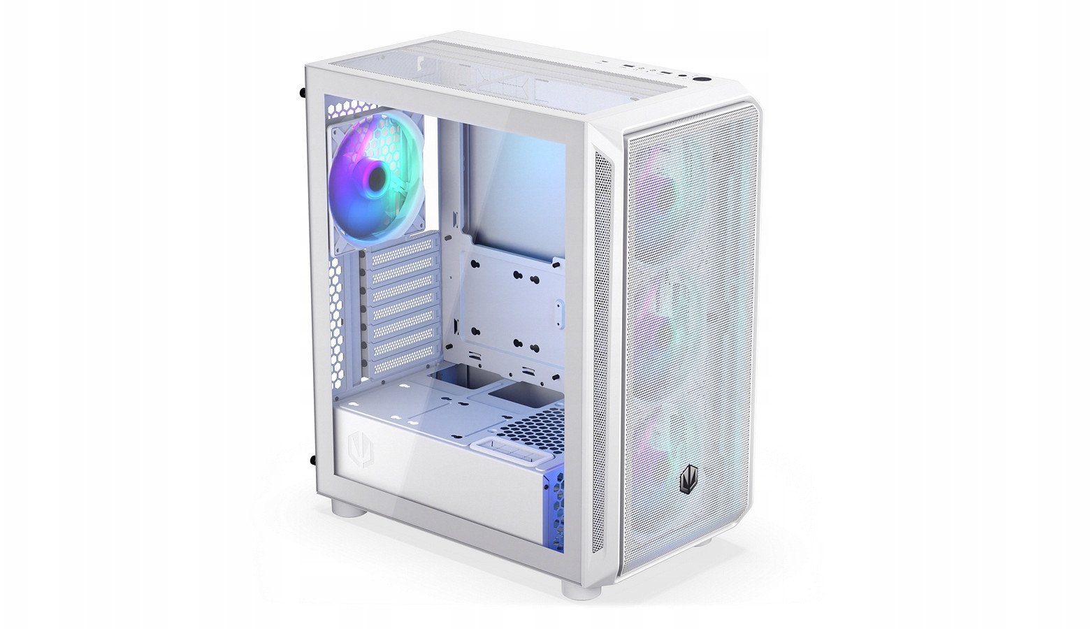 Kutia kompjuterike Arx EY2A018, tower ATX, ARGB, e bardhë