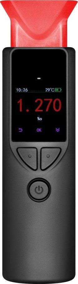 Alkooltest elektro-kimik AlcoVisor Deimos, sensor profesional, ekran digjital