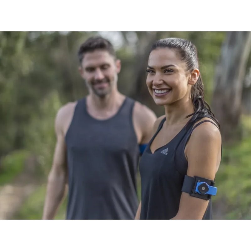Byzylyk sportiv për telefon Quad Lock Adjustable, i rregullueshëm, për vrapim, zi blu