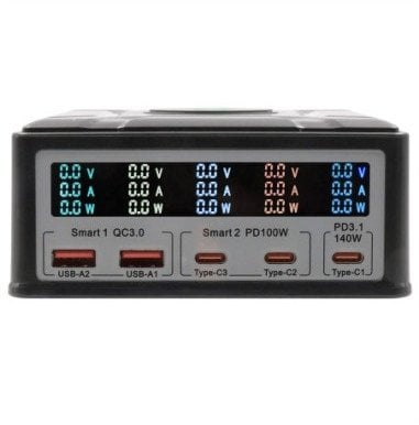 Stacion karikimi Exsys High Power 260W, multiport USB, karikim wireless, i zi