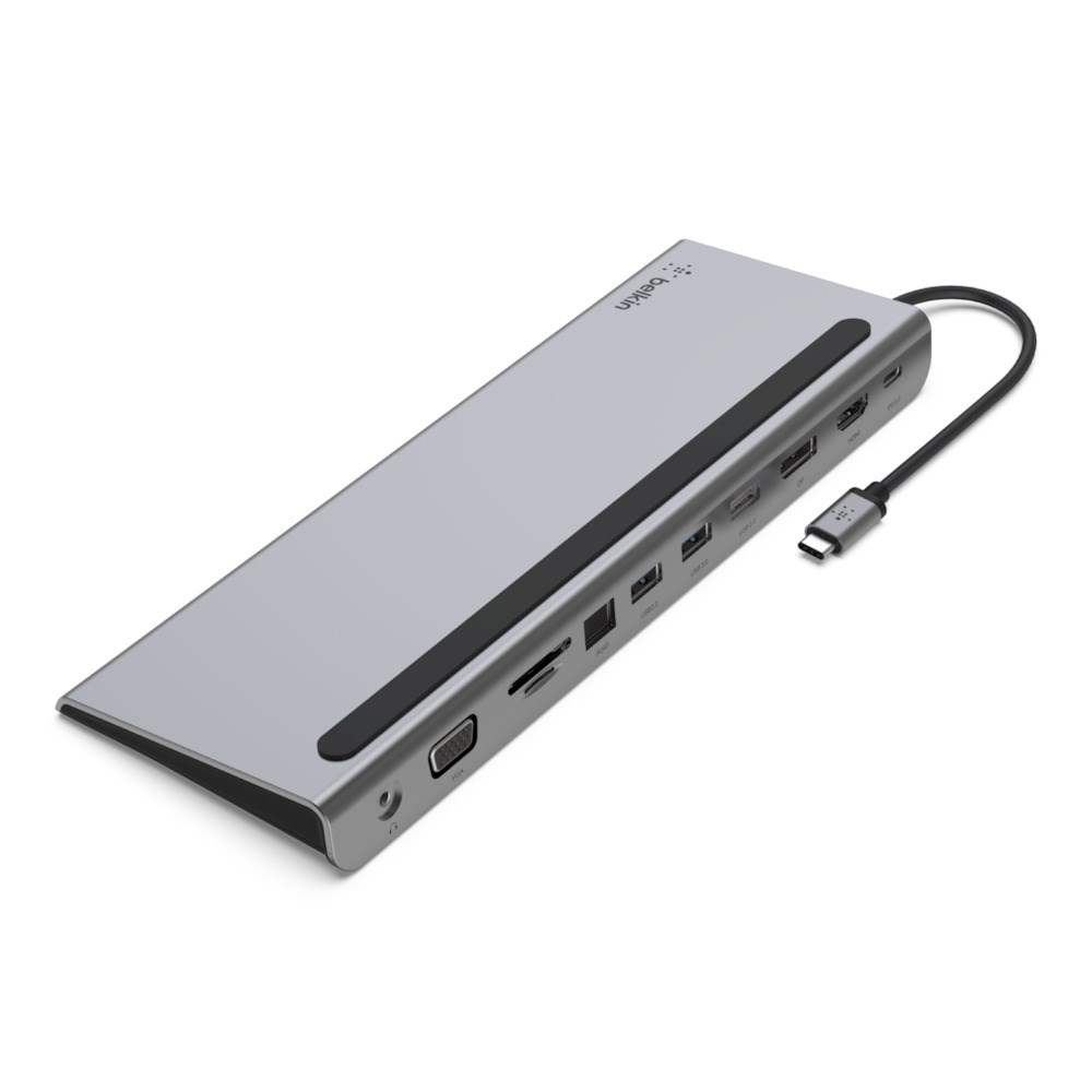 Stacion dokues Belkin USB-C 11-në-1, Multiport, i argjendtë