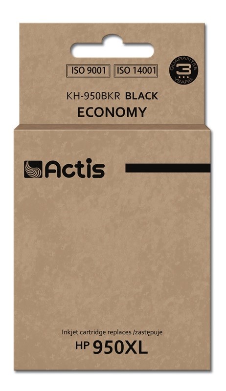 Ngjyrë për printer Actis KH-950BKR (zëvendësim për HP 950XL CN045AE), 80 ml, e zezë
