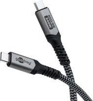 Kабел USB C Goobay USB4, 1.5m, 240W, 40 Gbit/s, црн
