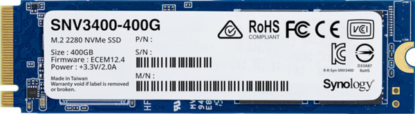 Диск SSD синологија SNV3400, M.2, 400 GB