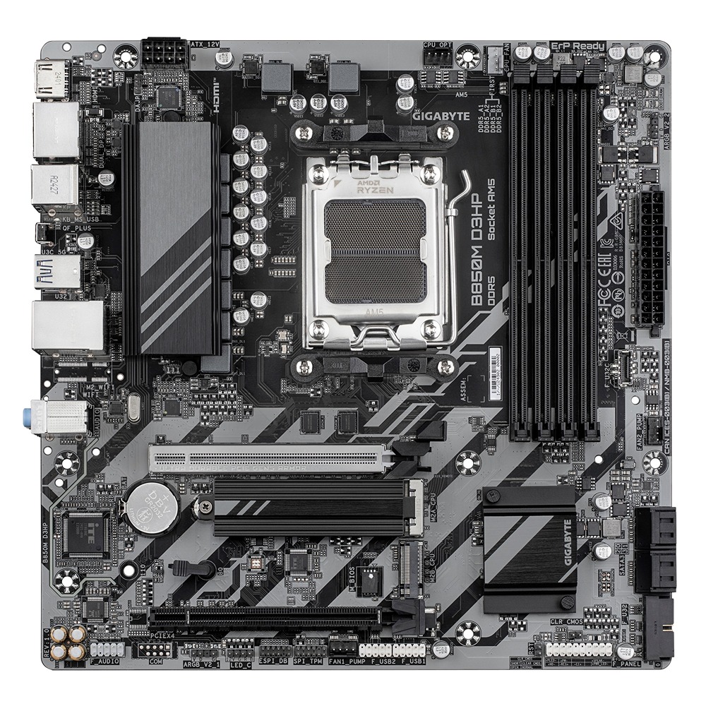 Pllakë amë Gigabyte B850M D3HP, AM5, DDR5, Micro-ATX, e zezë