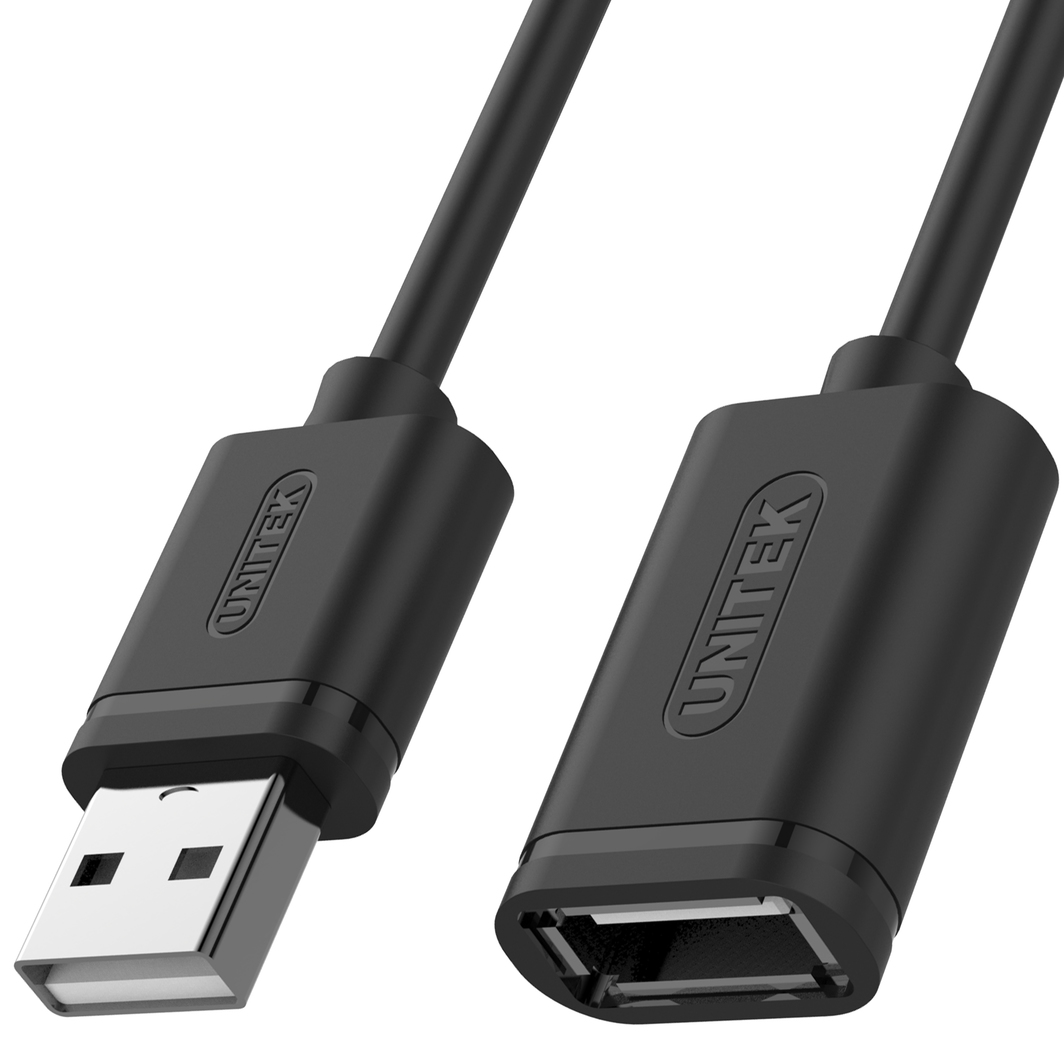 Kabëll zgjatues USB Unitek, USB 2.0 AM-AF, 2m