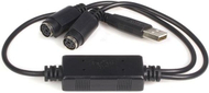 Kabllo StarTech USB në PS/2 x2 (USBPS2PC), e zezë