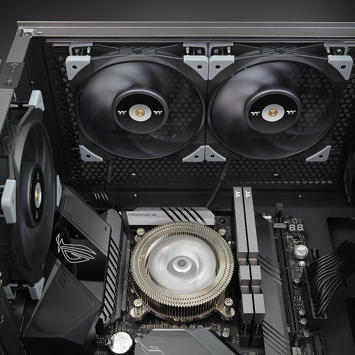 Ventilator PC Thermaltake Toughfan 14, 140mm, set 2 copë, gri