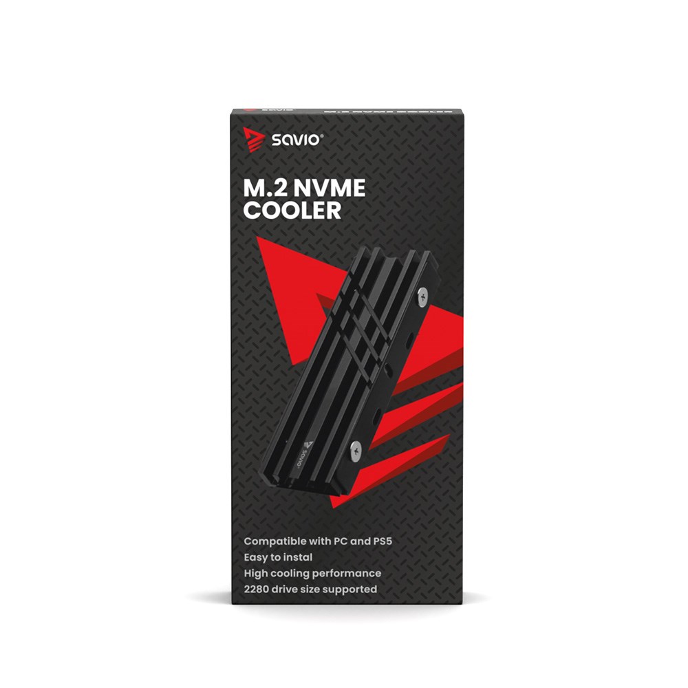 Ftohës për SSD M.2 Savio AK-60, për NVMe 2280, gri