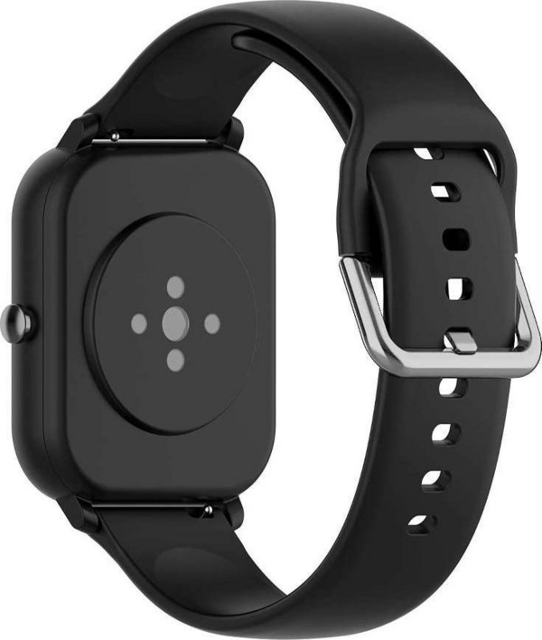 Rripë gome për orë dore ALOGY SPORT Universal, 20mm, i zi