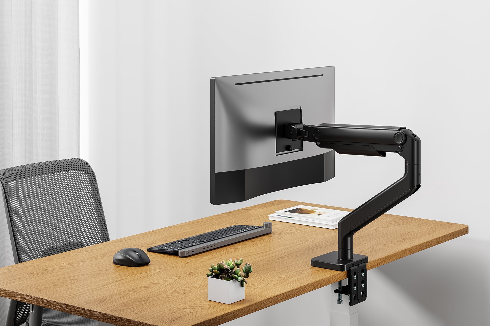 Mbajtëse monitori DIGITUS, 1 ekran deri 49", 20 kg, VESA 75x75, e zezë