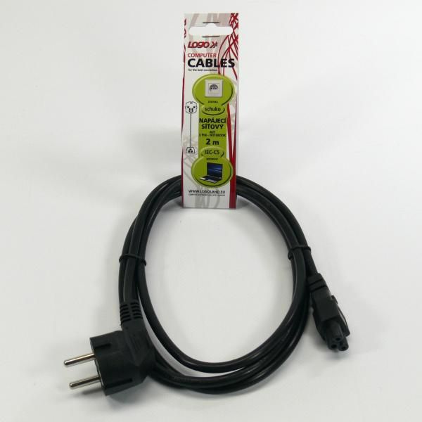 Kabllo rryme Logo Network 230V, 2m, për laptop