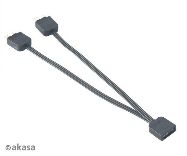 [OUTLET] Ndarës Akasa për RGB LED (AK-CBLD08-KT02), i zi