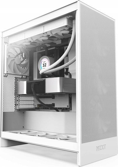Kasë Nzxt H7 Flow, e bardhë, Midi Tower