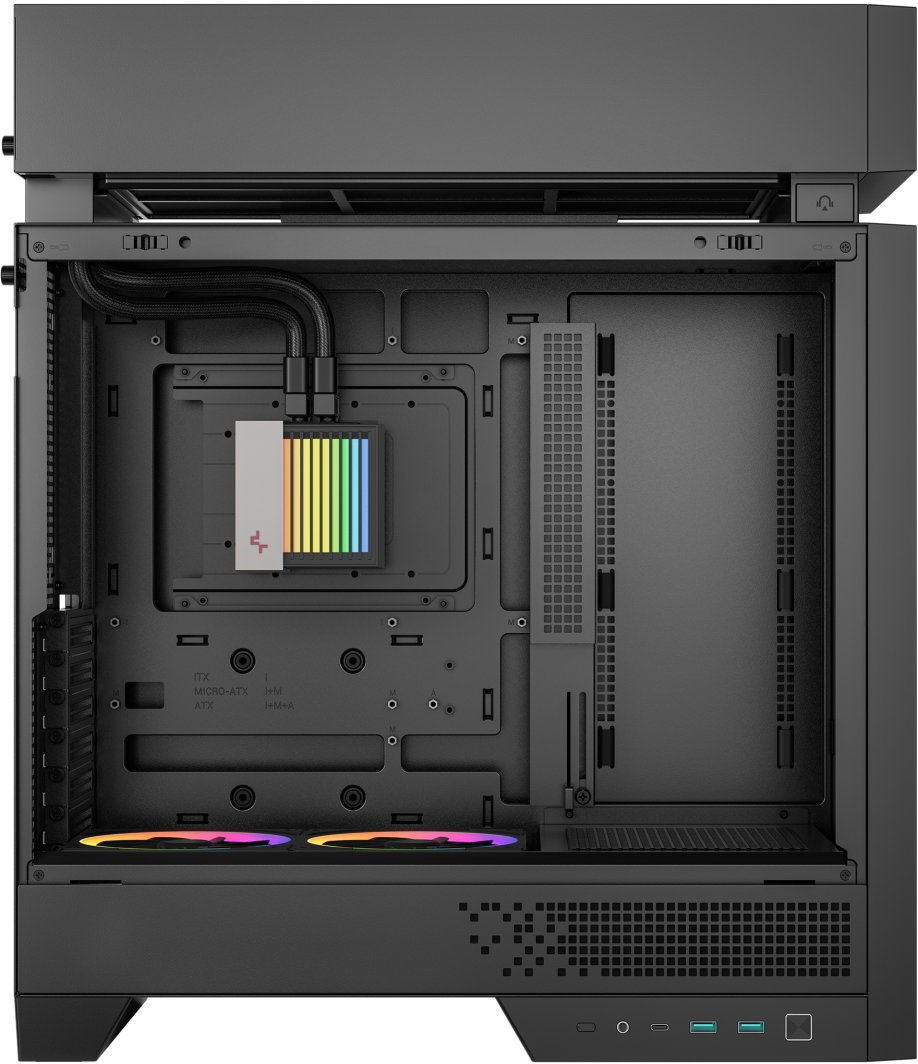 Kasë PC Deepcool CL6600, Mid Tower, AiO 360mm, e zezë