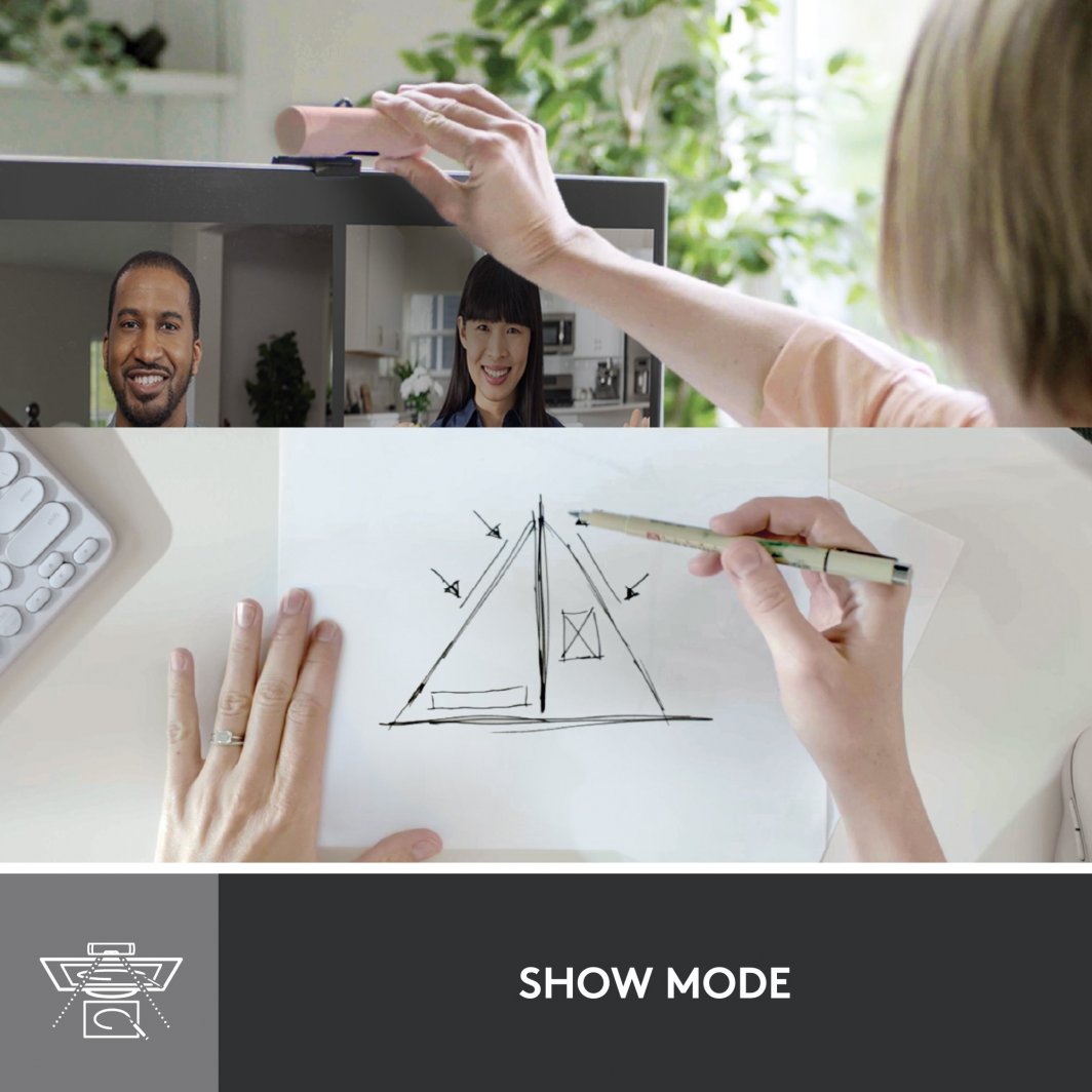 Ueb kamerë Logitech Brio 500 (960-001421), rozë