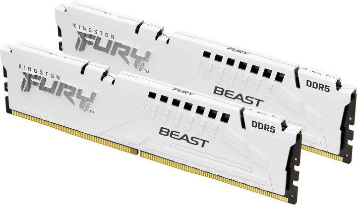 Module të memories Kingston Fury Beast White 64GB (2x32GB) DDR5 6000 CL40