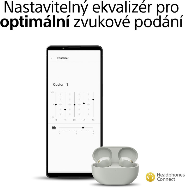 Dëgjuese Sony Noise Canceling WF-1000XM5, të argjendta