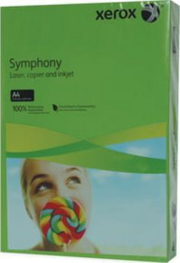 Letra për printim Xerox Symphony, A4, 250 fleta, të gjelbra të errëta