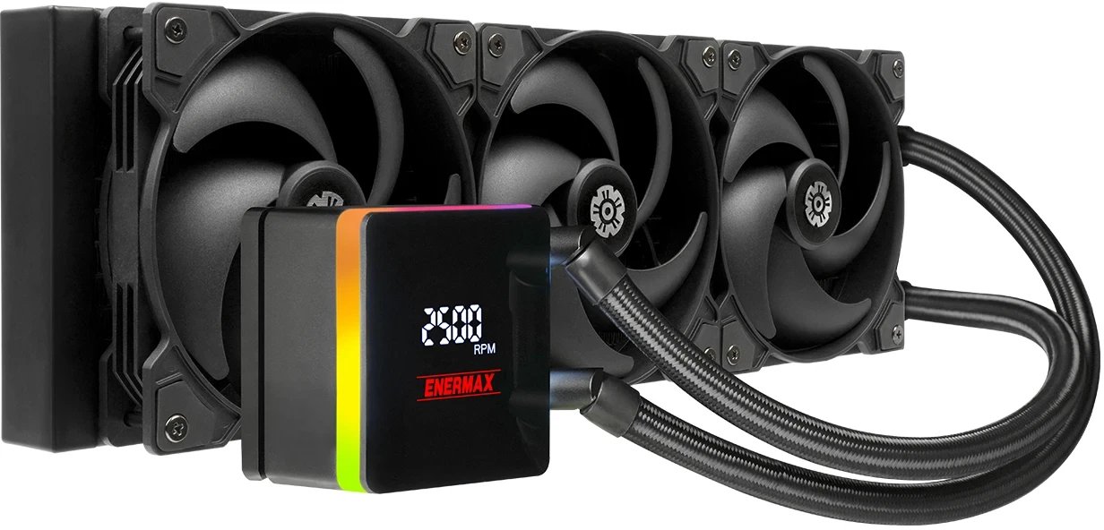 Sistem ftohës uji për procesor Enermax LIQTECH XTR 360, radiator 360mm, ekran digjital, i zi