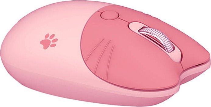 Бежичен глушец Mofii M3AG, 2.4G, 1600 DPI, розов