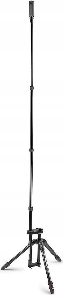 Tripod Manfrotto VR Aluminium, alumin, lartësi e rregullueshme, i zi