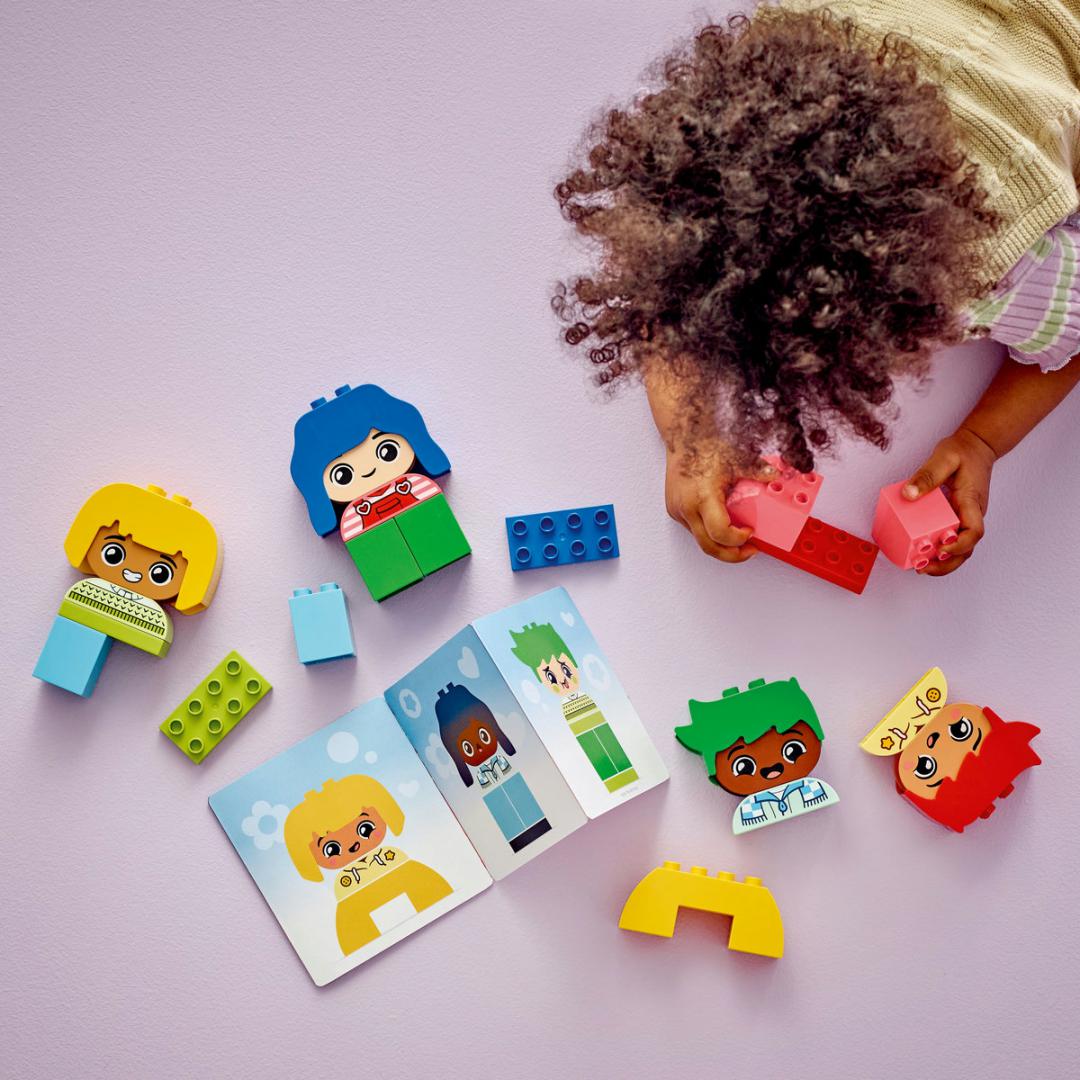 Set lodrash LEGO Duplo My Feelings and Emotions 10415, edukativ, shumëngjyrësh