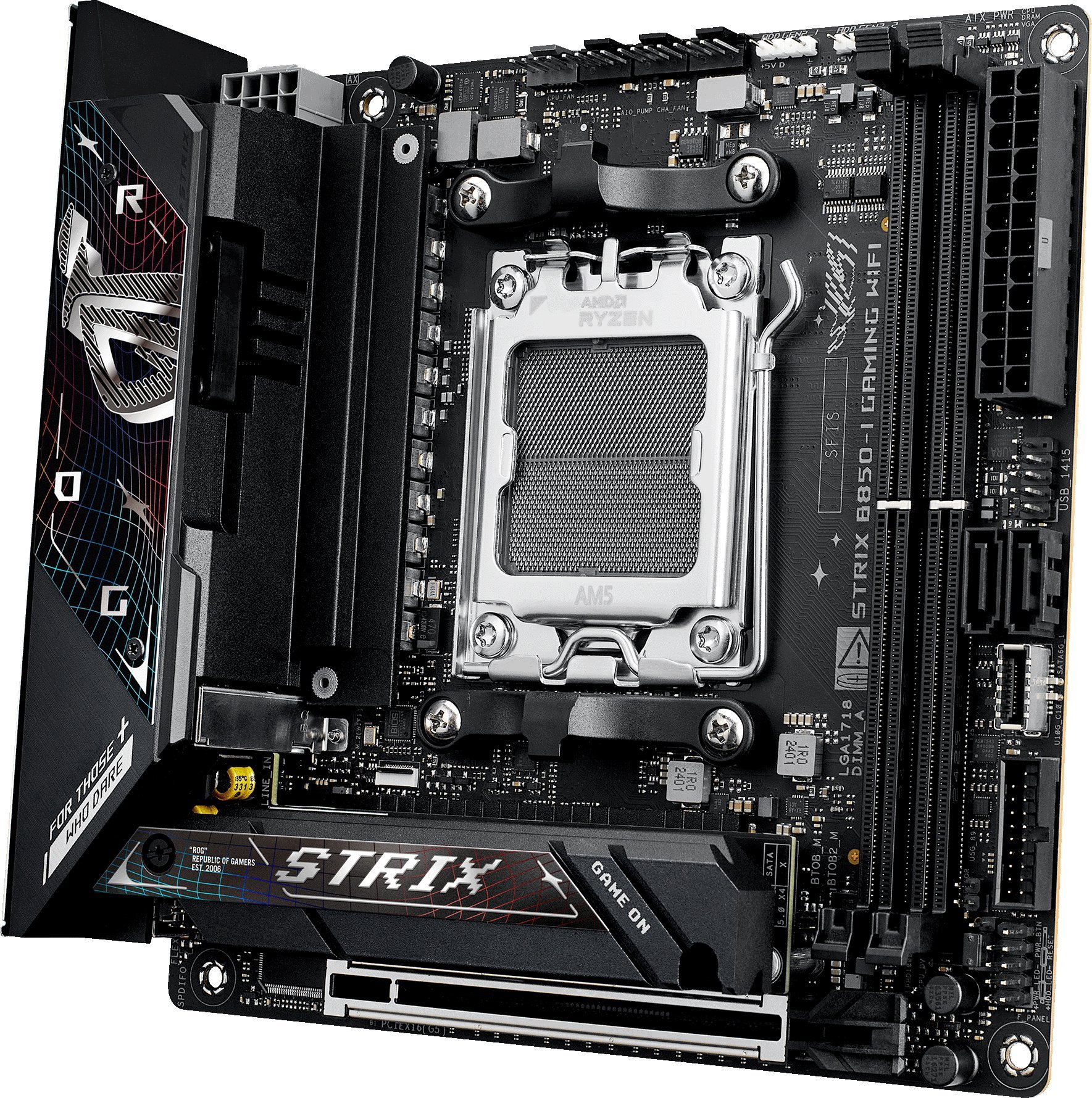 Pllakë amë ASUS ROG STRIX B850 I GAMING WIFI, AMD B850, Socket AM5, Mini ITX