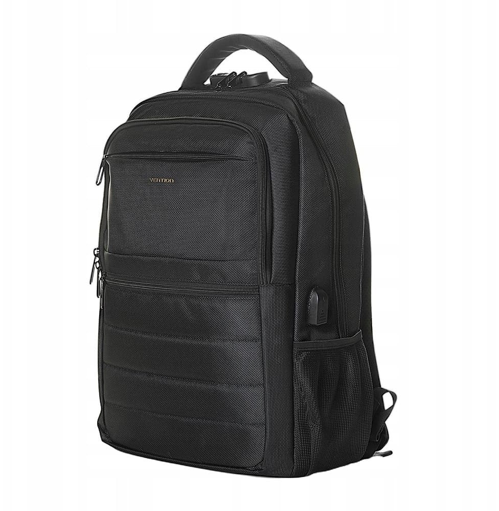 Çantë shpine Vention TechPro SecurePack, për laptop 17", portë USB, e zezë